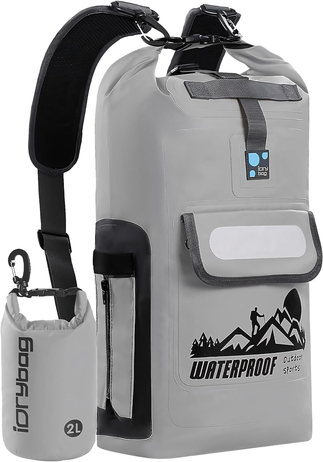 Waterproof Floating Dry Bag Backpack - Available in 20L, 30L, and 40L Sizes for Men - Ideal for Kayaking and Outdoor Activities