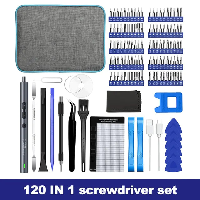 Electric Screwdriver 62-28-120pcs ALL IN 1 Screwdriver Set